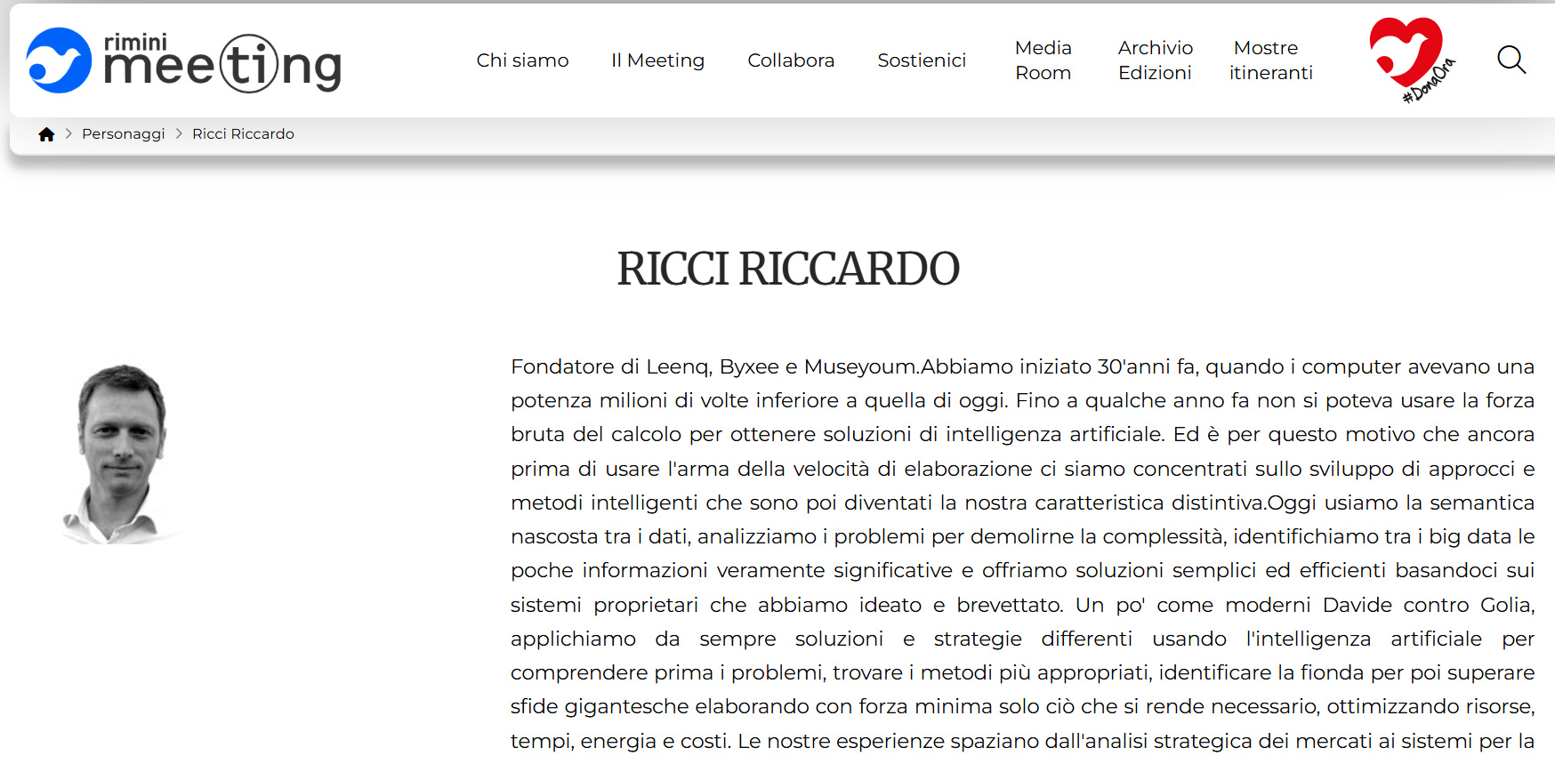 Riccardo Ricci relatore a Rimini